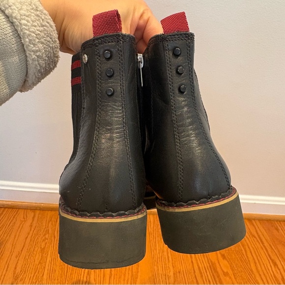 Pikolinos Vicar Black Leather Studded Ankle Boots Chelsea Biker Size 39 8.5 - 9 - Picture 8 of 12